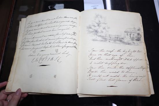 An 1826 autograph album / sketch book